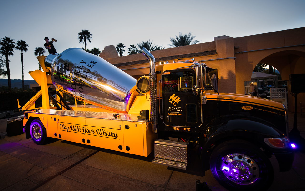 With a cement truck-style design, the Monkey Mixer can hold an impressive 2,400 gallons of liquid.