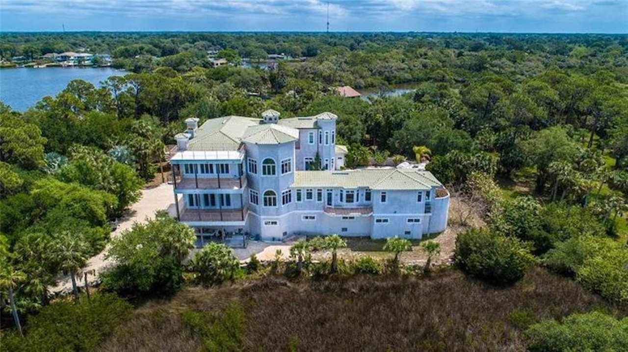This Tampa Bay home sits on the Gulf Coast's largest available waterfront estate, and it's 'built like a castle'