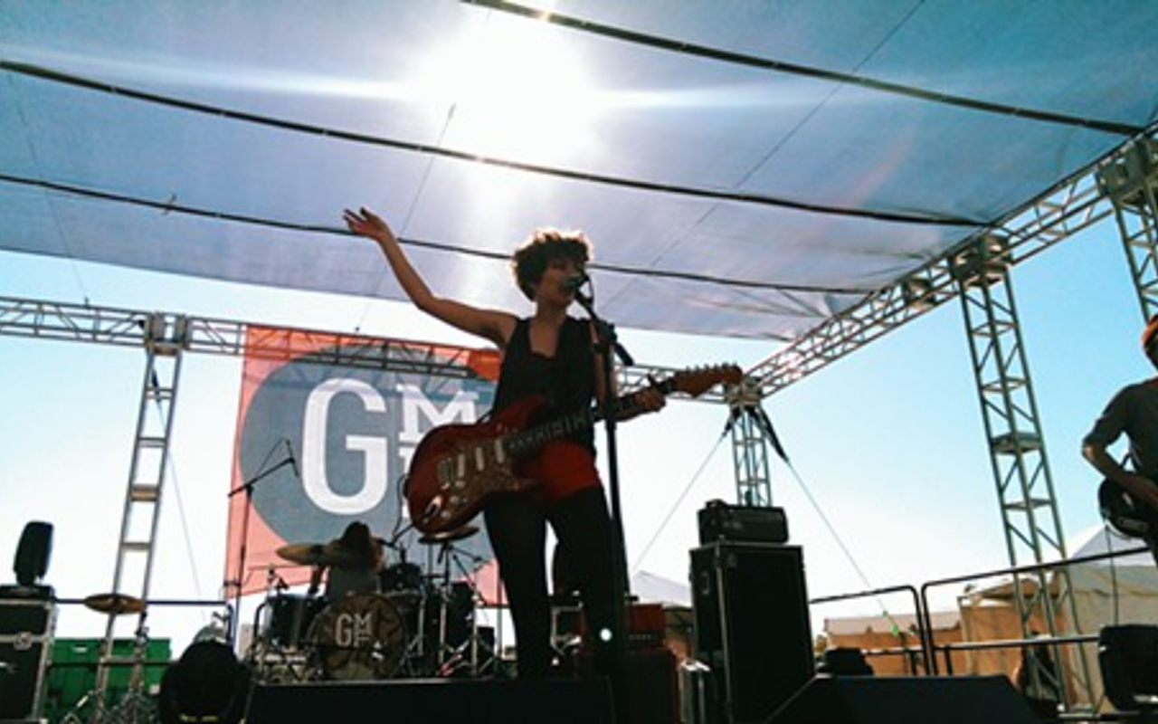 Those Darlins play Gasparilla Music Fest in Tampa, Florida on March 8, 2014.