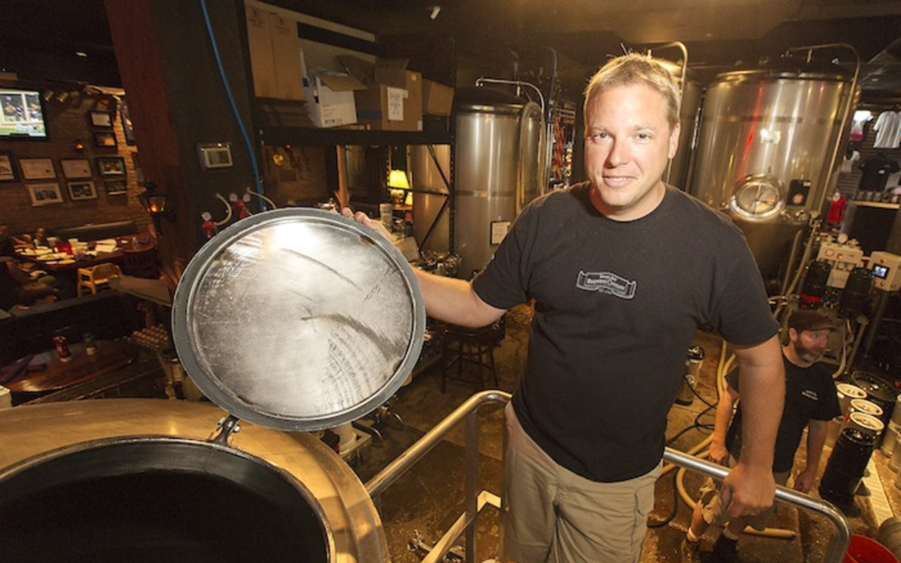 The highest bidder will work BrewCo's facility like head brewer David Doble.