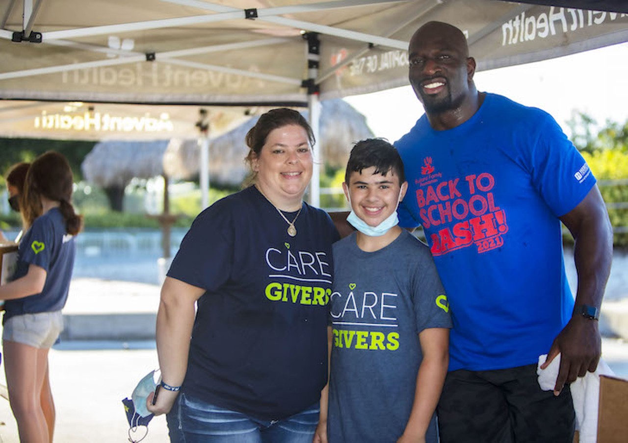 Titus O'Neil and Flo Rida team up to get kids vaxxed and give away 30,000 backpacks in Tampa