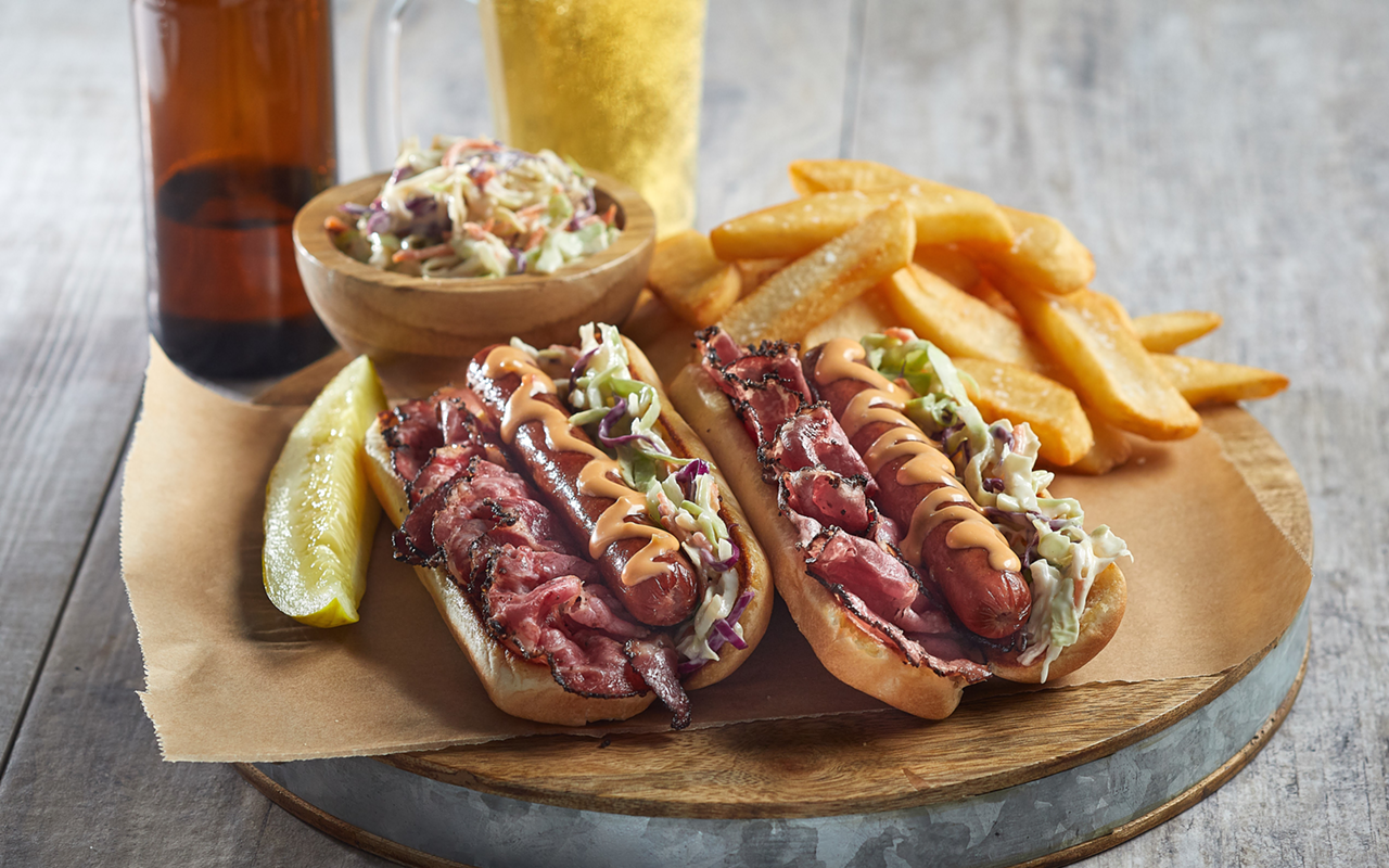 Pastrami dogs are a featured menu item throughout the "Delicious Deli Giveaways" sweepstakes.