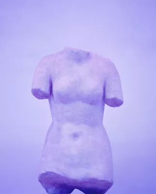 Sara VanDerBeek, (American, b. 1976), Roman Women X, 2013, Digital c-print 20 x 16 in., The Alfond Collection of Contemporary Art, Rollins Museum of Art. Gift of Barbara '68 and Theodore '68 Alfond, 2014.1.12. Image courtesy of the artist and Metro Pictures, New York.