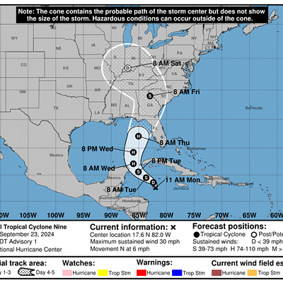 Tropical disturbance in Gulf has 90 percent chance of development this week, says forecasters