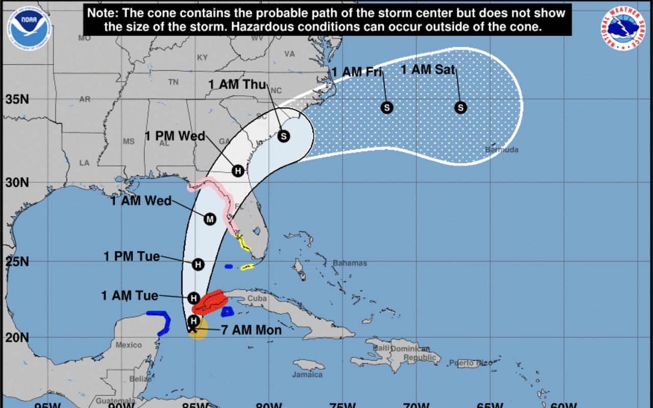 All of Tampa Bay under Hurricane Warning, as Idalia forecast to become Category 3 storm