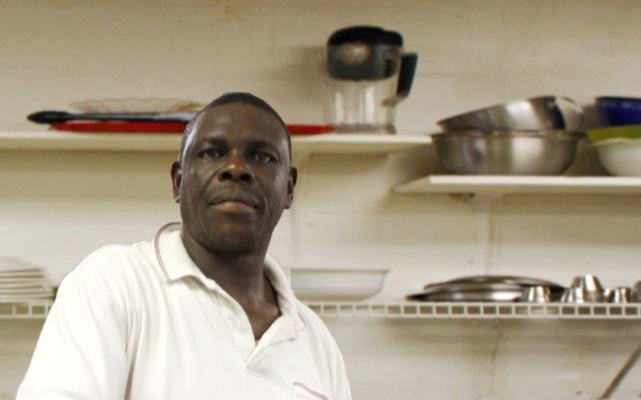 Cooking instructor Clifton McLeod, owner-chef of The Jerk Center.