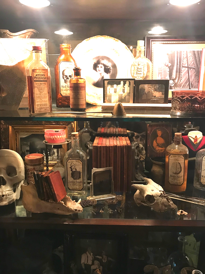 Items on display in Janna Hyten Kennedy's "Horrorwood" installation. - Courtesy of the artist.