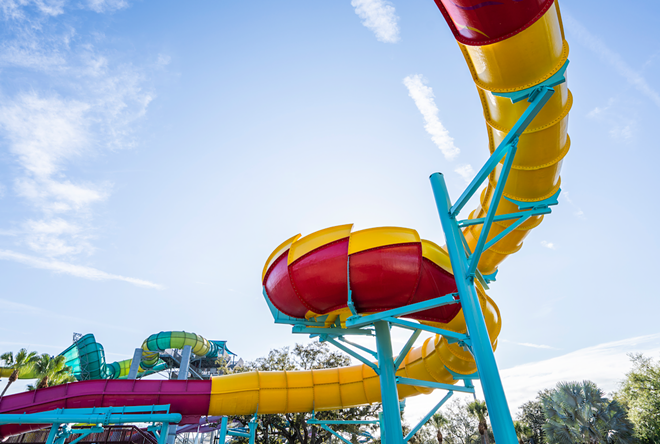 America's first dual tailspin water slide opens at Tampa's Adventure Island next month