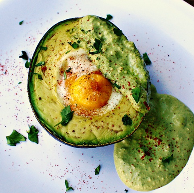 EGG-VOCADO: Eggs and avocados for breakfast? The most important meal of the day just got more interesting. - KATIE MACHOL
