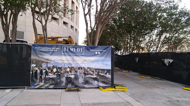 In downtown Tampa, Remedy is taking shape just off Kiley Garden in Curtis Hixon Waterfront Park. - Meaghan Habuda