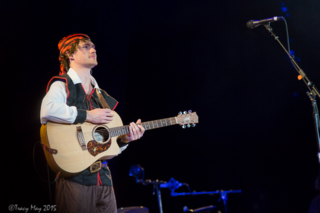 Vance Joy plays a sold-out Raymond James Stadium in Tampa, Florida on October 31, 2015. - Tracy May