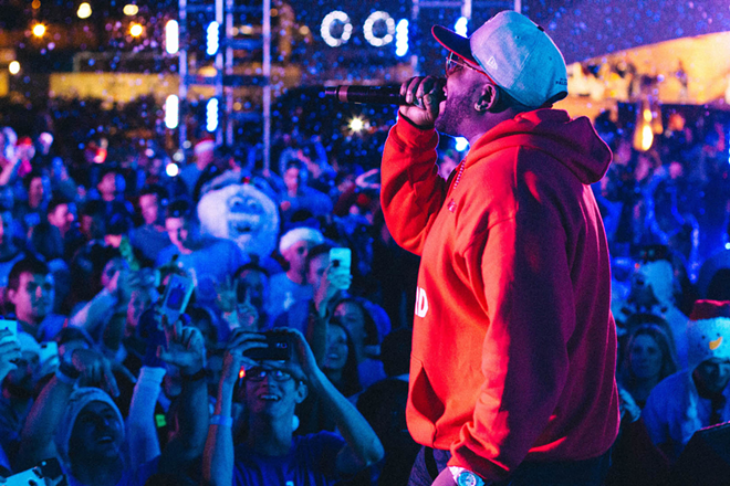 Big Boi plays onbikes' Winter Wonder Ride afterparty at Curtis Hixon Park in Tampa, Florida on December 10, 2016. - ANTHONY MARTINO
