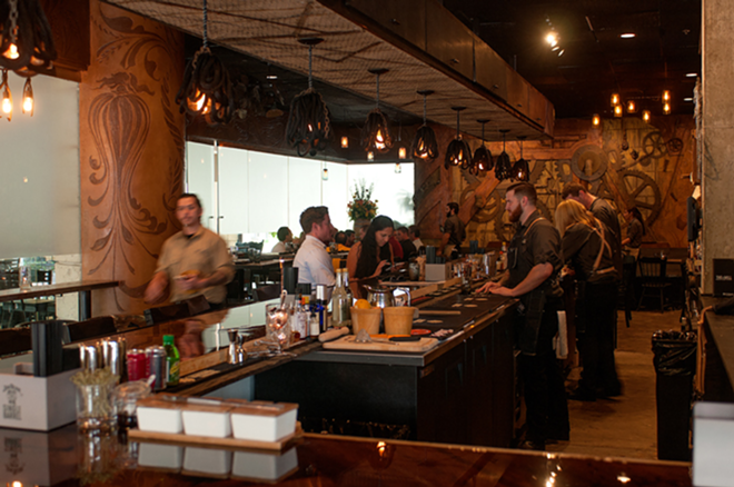 With an attractive bar and industrial decor, The Mill is unpolished yet refined. - David W Doonan
