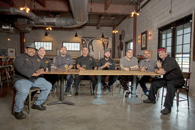 CHEF'S TABLE: The experts take a break from beer-tasting at Coppertail. - James Ostrand