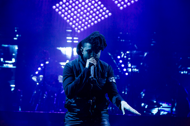 The Weeknd at Amalie Arena in Tampa on Thurs., Dec. 17, 2015. - Tracy May