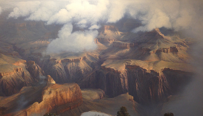 Curt Walters. "A Sense of Time." 2006. 60" x 80". - Courtesy of the James Museum of Western + Wildlife Art