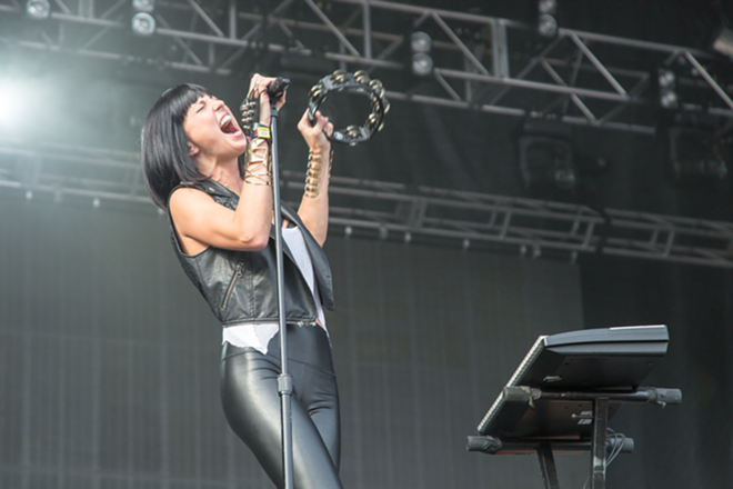 ACL Sunday: Phantogram performing at ACL weekend two. - Tracy May