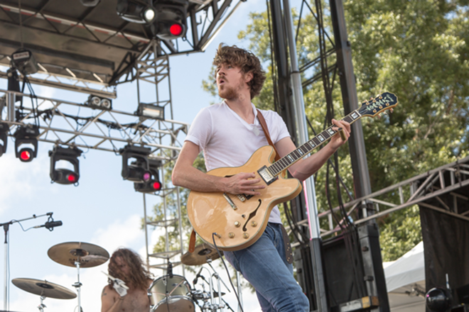 Black Pistol Fire performing Friday at ACL weekend two. - Tracy May