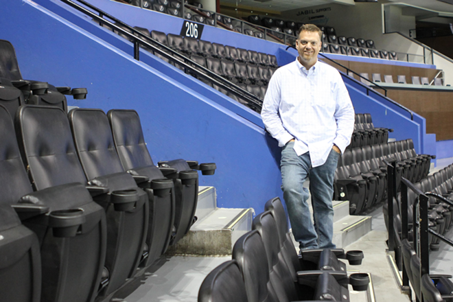 MAN WITH THE PLAN: Amalie Arena's Kevin Preast. - ANGELA LANZA