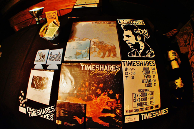 Timeshares merch in Ybor City, Florida for day two of Big Pre-Fest in Little Ybor on October 27, 2016. - Brian Mahar