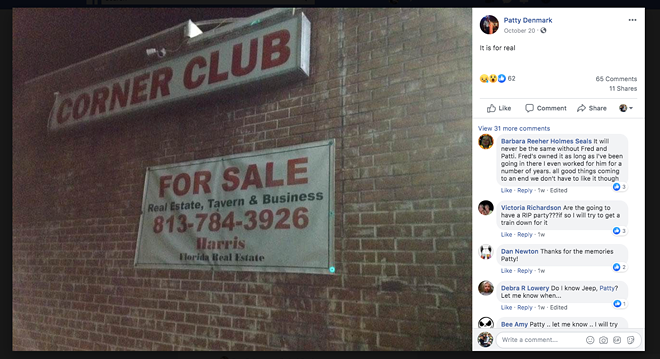 Seminole Heights dive bar staple Corner Club is now for sale