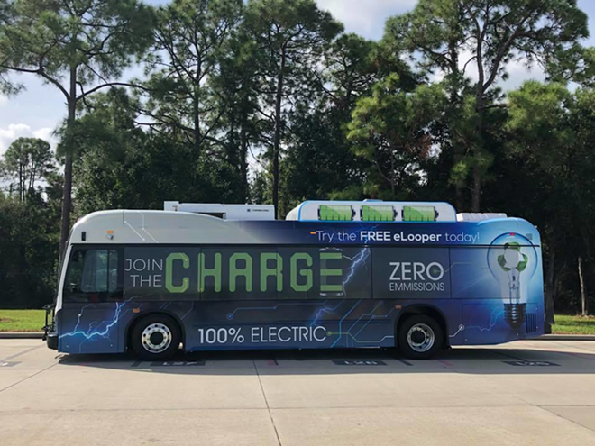PSTA's battery-powered eLooper, which will circle downtown St. Petersburg, begins service Sunday, October 7. - vis PSTA