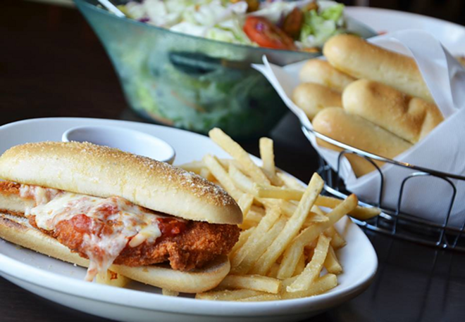 Breadsticks, Olive Garden's table staple, are being used in new sandwiches. - Olive Garden via Facebook