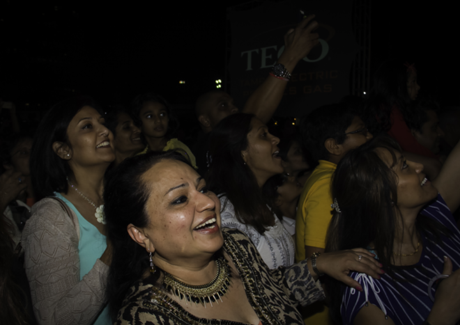 IT'S HIM! Female fans gushed as Anil Kapoor took the stage. - Daniel Veintimilla