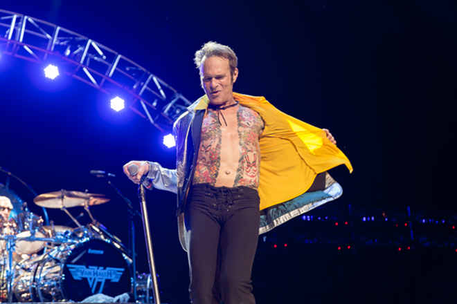 David Lee Roth of Van Halen at the MidFlorida Credit Union Amphitheater Sunday, Sep. 13, 2015 - Tracy May