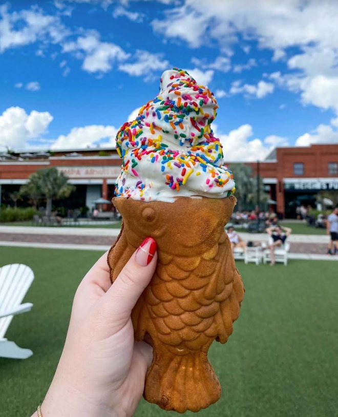 Bake'n Babes Armature Works location is set to serve up taiyaki cones stuffed with ice cream. - COURTESY