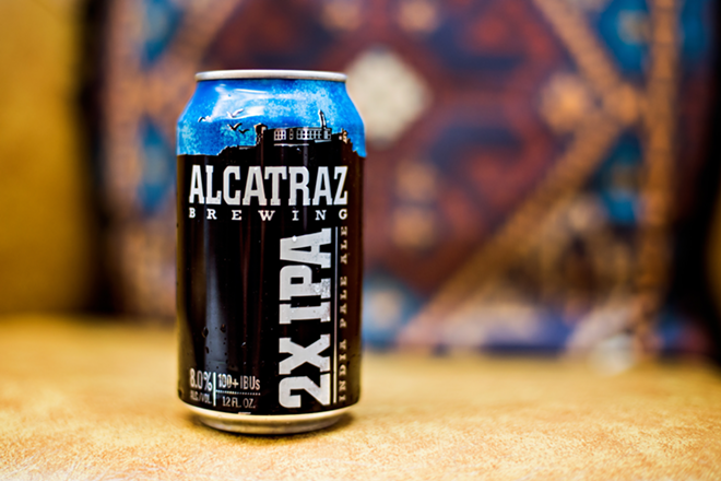The beer is now available in cans. - Courtesy of Alcatraz Brewing