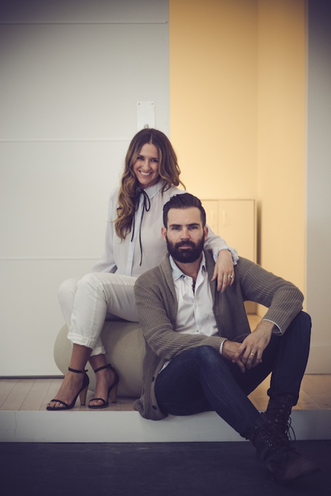 POWER OF TWO: Jake and Cassie Greatens in their new South Tampa gallery space. - Brian Adams