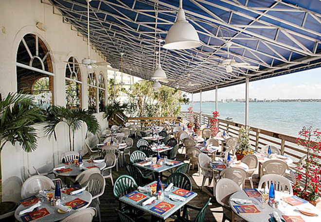 The Columbia Sand Key offers picturesque waterfront dining and The Columbia's classic Spanish fare. - The Columbia Sand Key