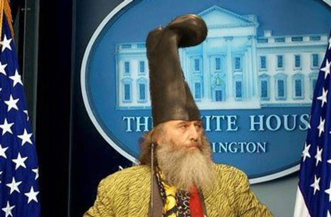 Introducing the next president of the universe, Vermin Supreme - Courtesy of Vermin Supreme