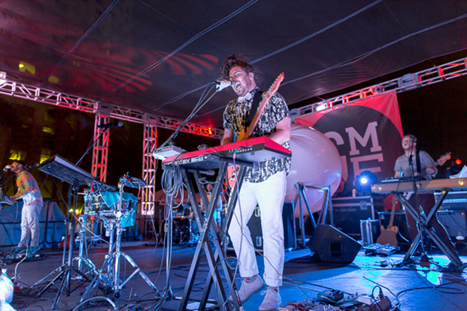 Dale Earnhardt Jr. Jr. performing at the 2015 Gasparilla Music Festival. - Tracy May