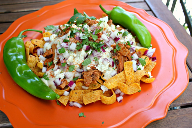 FRITO HEY: A junk food recipe featuring the beloved Frito, just in time for football season. - KATIE MACHOL SIMON