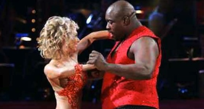 Warren Sapp in sappier, er happier days on "Dancing with the Stars." - Kelsey McNeal / ABC