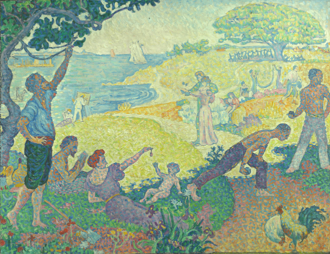 An 1896 painting by the French artist Paul Signac is part of Public/Private. - Loaned by the Kasser Mochary Art Foundation, Montclair, New Jersey