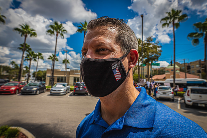 State Attorney Andrew Warren during a protest and Tampa, Florida on September 19, 2020. - Dave Decker
