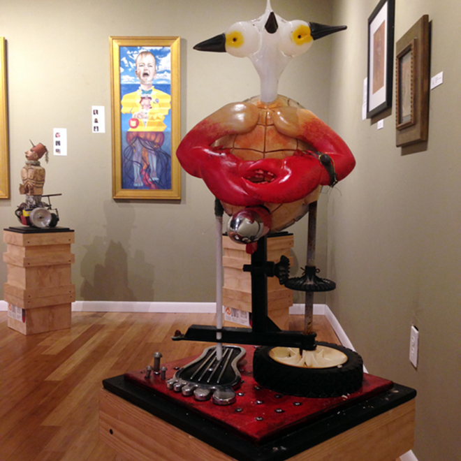 Artwork on display at Gallery 1356 in Clearwater, where gallery owner and sculptor J. Harrison Smith is acting chairman of the NPCA. - Mitzi Gordon