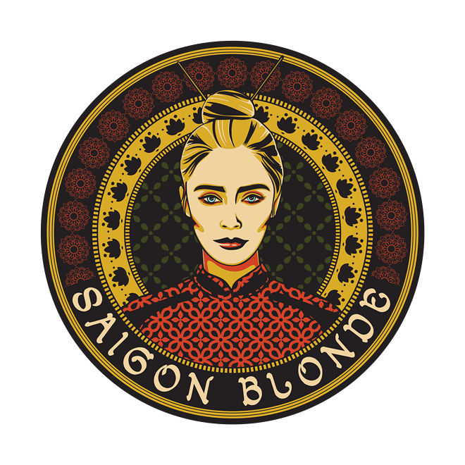 The logo for Saigon Blonde, located between St. Pete's Tamiami and late Fortunato's Italian Market. - Courtesy of Wax & Hive