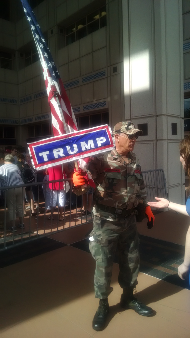 Spring Hill resident and Trump supporter Peter Chianchiano. - kate bradshaw