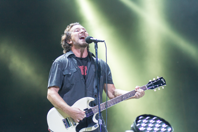ACL Sunday: Eddie Vedder of Pearl Jam performing at ACL weekend two. - Tracy May