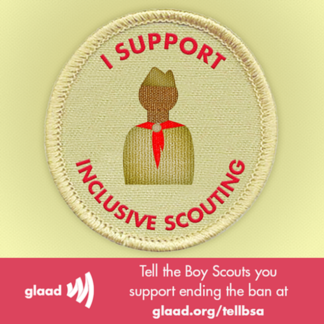Celebrities spread the word on how to help stop the ban on gay scouts - glaad.org