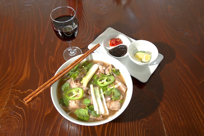 Alesia's pho comes with a rich beef broth, spiced with star anise and basil. - Chip Weiner