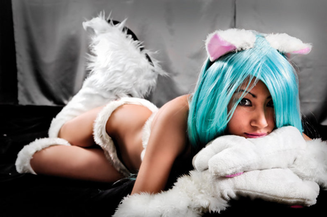 PURRR: Fuzzy provocateurs like this Nekomimi model can be seen at Fetish Con this weekend. - blog.jonolan.net