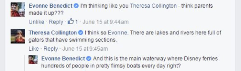 TEGNA social media manager Evonne Benedict in Washington, on Collington's Facebook post. TEGNA management later told Collington she should have looked to Benedict for guidance about the post, Collington says. - Facebook screenshot