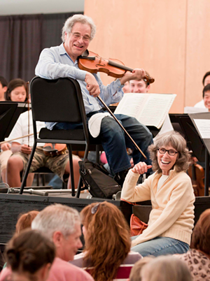 The Perlman Music Program was founded 24 years ago by Itzhak Perlman's violinist wife, Toby. - Rod Millington