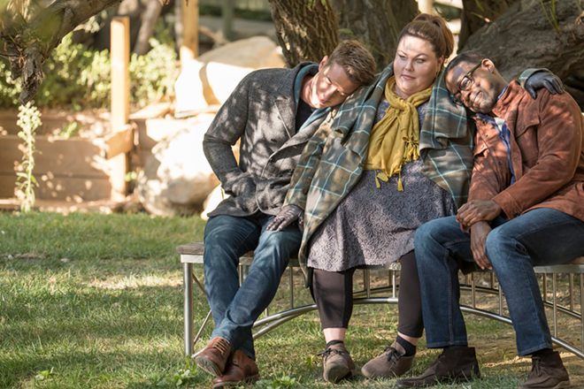 Justin Hartley, Chrissy Metz and Sterling K. Brown on This Is Us - Ron Batzdorff/NBC