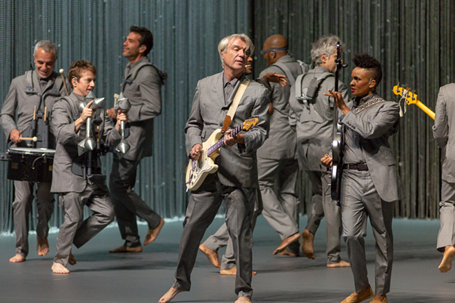 David Byrne plays Mahaffey Theater in St. Petersburg, Florida on September 30, 2018 - Tracy May